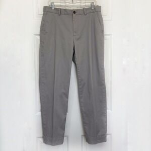Brooks Brothers Regular Fit Chinos Mens W34 L30 Cotton Spandex Gray Casual Pants